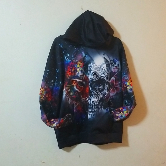 SBC Limited Edition Lion Skull Abstract Hoodie - Picture 2 of 11